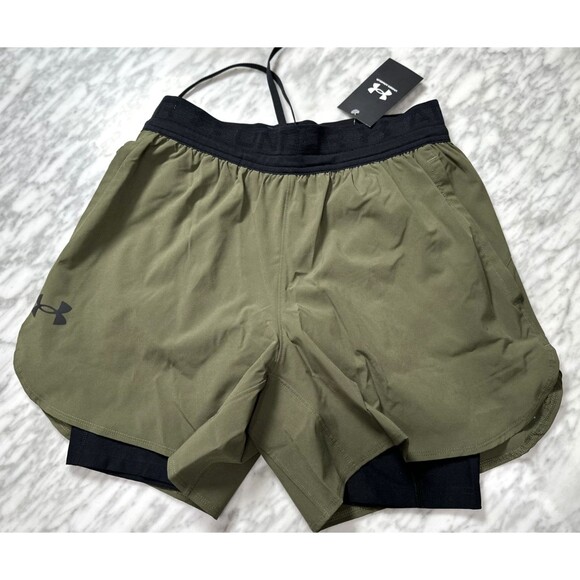 Under Armour Men's UA Vanish Elite Shorts 1378604-390 Green Men's Medium - Picture 6 of 9